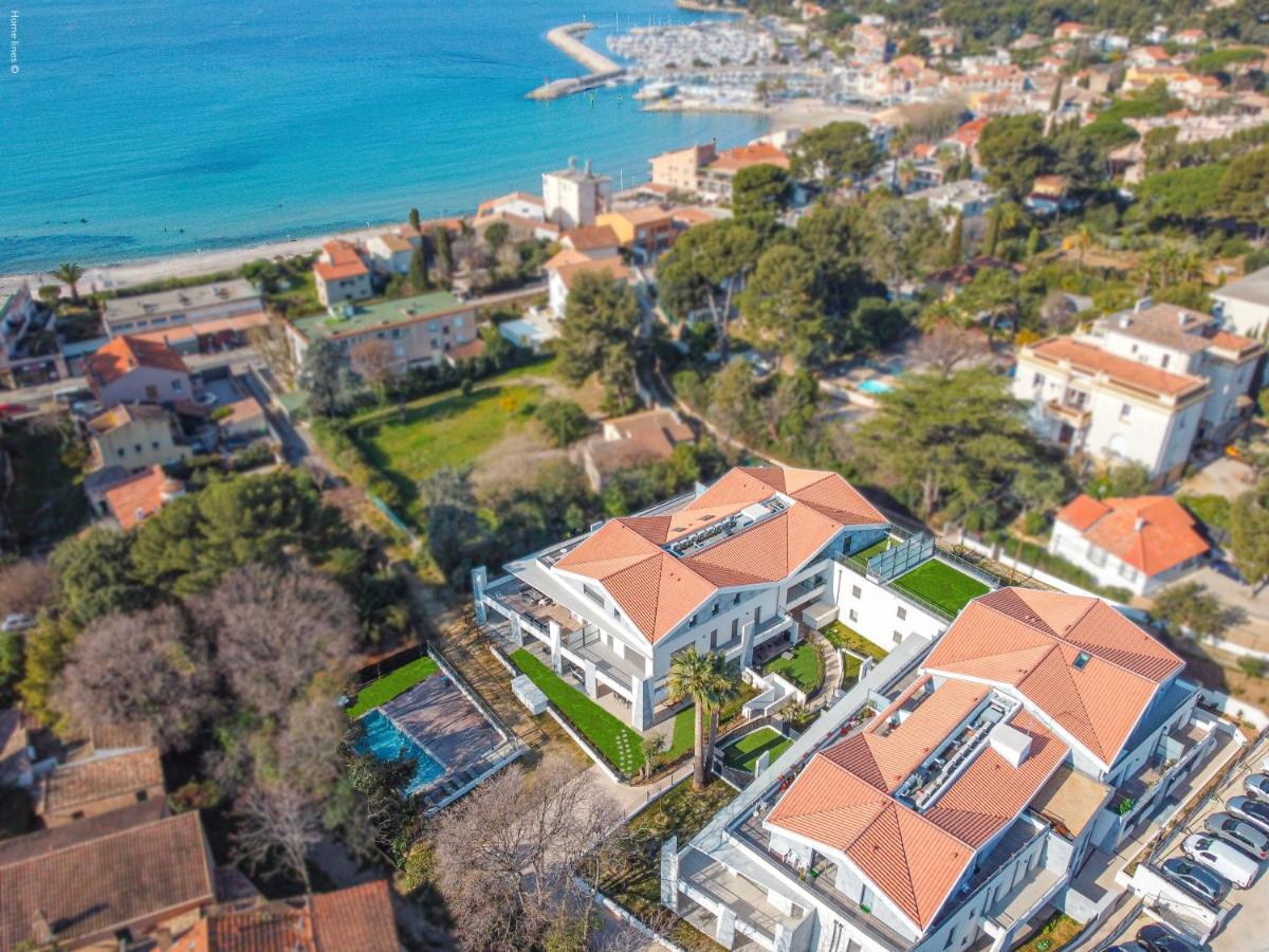 T3 Neuf - C13 - Jardin-Terrasse Et Piscine - Acces Direct Plages Et Centre Village Saint-Cyr-sur-Mer Eksteriør billede