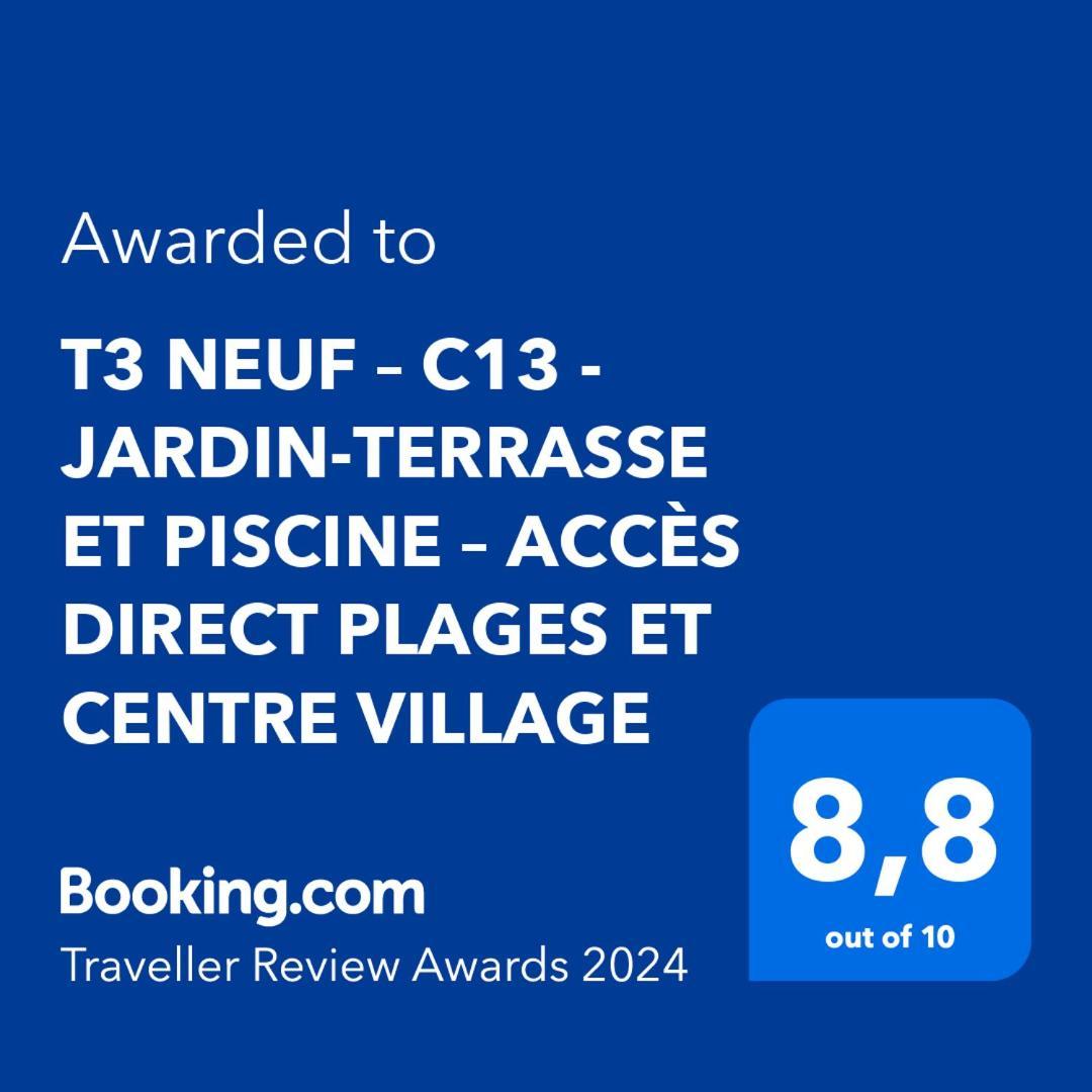 T3 Neuf - C13 - Jardin-Terrasse Et Piscine - Acces Direct Plages Et Centre Village Saint-Cyr-sur-Mer Eksteriør billede